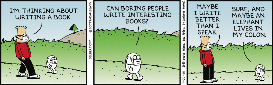 Boring writer